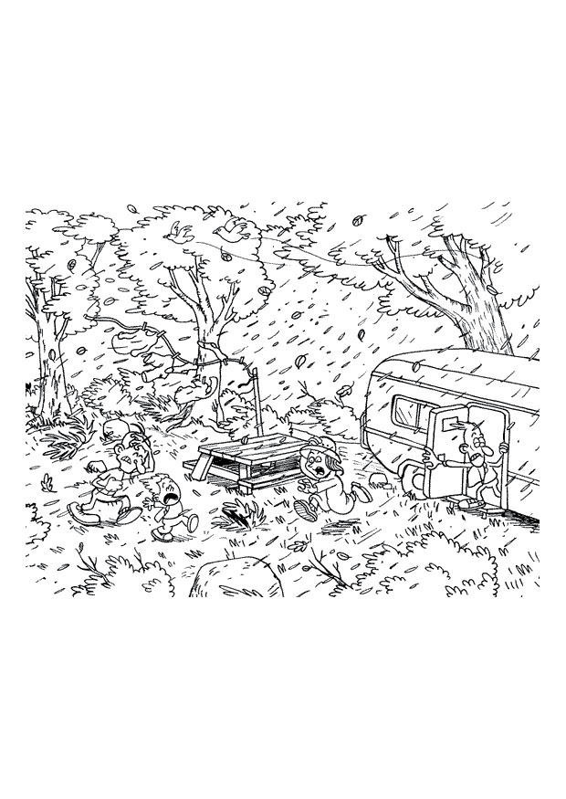 pluie - tempAªte Coloriage pluie - tempAªte