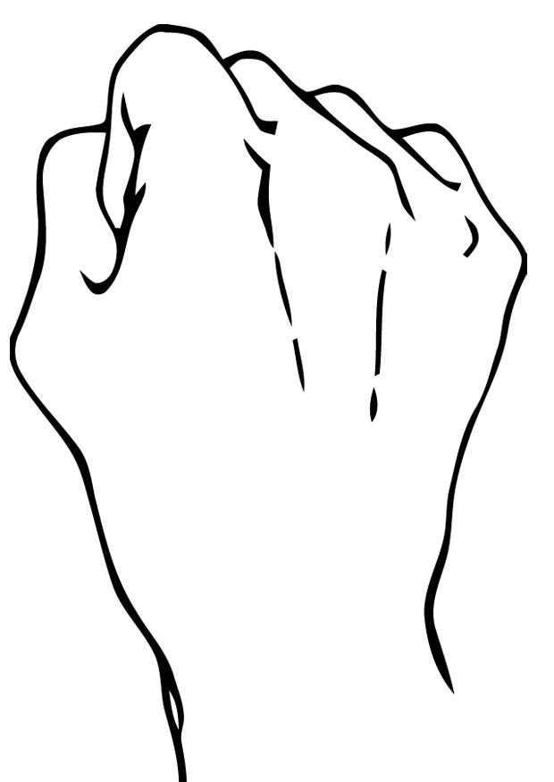 poing Coloriage poing