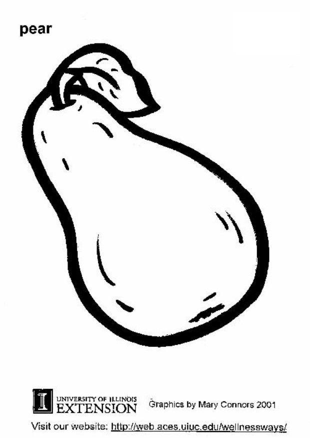 poire Coloriage poire