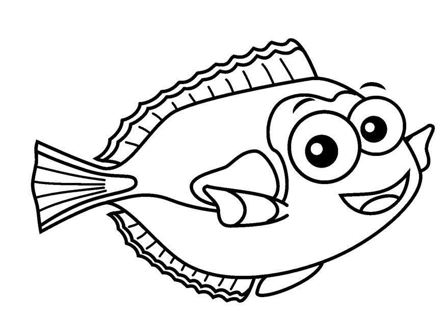 poisson-chirurgien Coloriage poisson-chirurgien