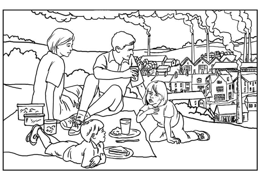 pollution de lair Coloriage pollution de lair