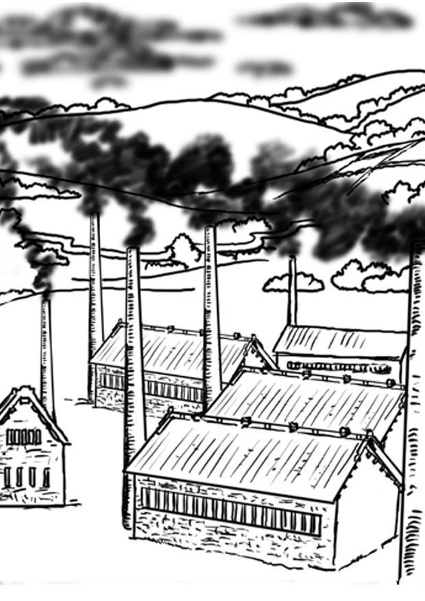 pollution de lair Coloriage pollution de lair