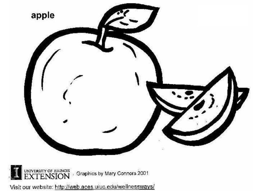 pomme Coloriage pomme
