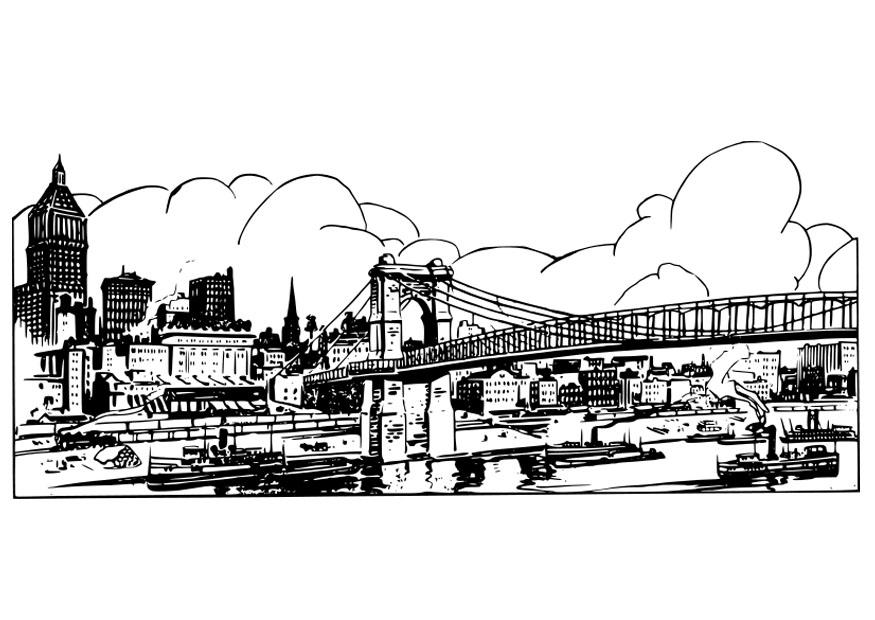 pont Coloriage pont