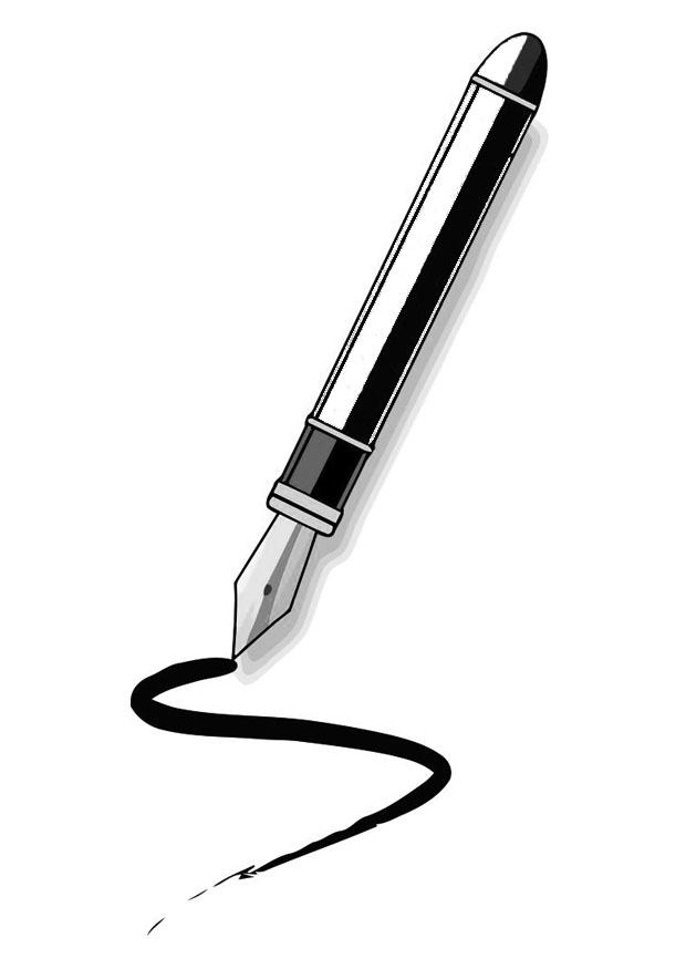 porte-plume Coloriage porte-plume