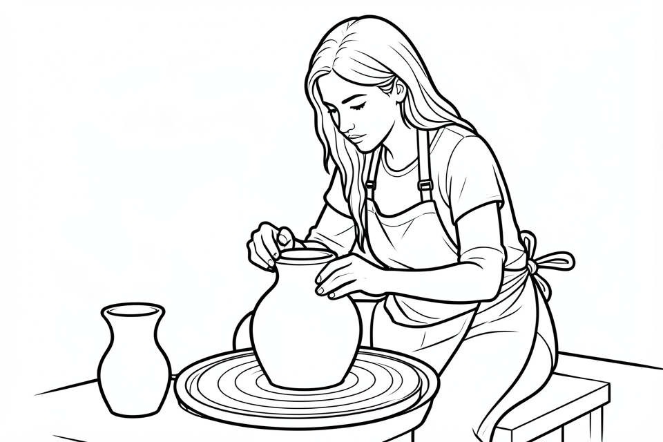 poterie Coloriage poterie