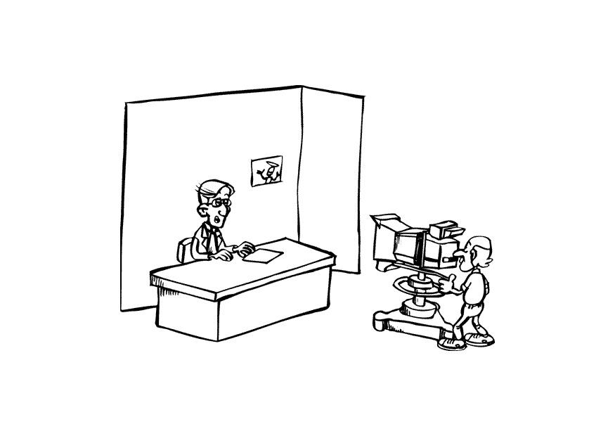 prA©sentateur-avec-cadreur Coloriage prA©sentateur-avec-cadreur
