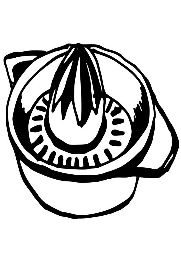 presse-citron Coloriage presse-citron