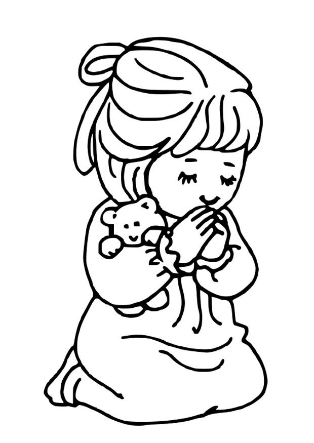 prier Coloriage prier