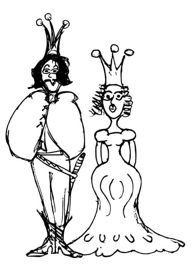 prince et princesse Coloriage prince et princesse