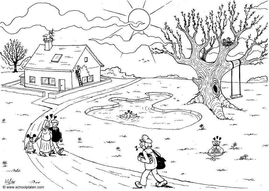 printemps Coloriage printemps