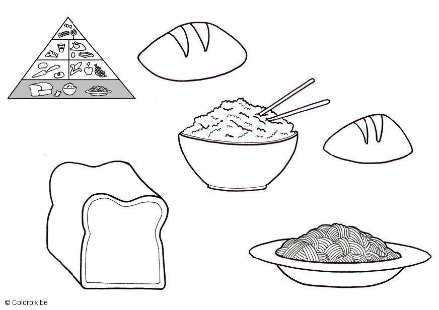 produits A base de cA©rA©ales Coloriage produits A base de cA©rA©ales