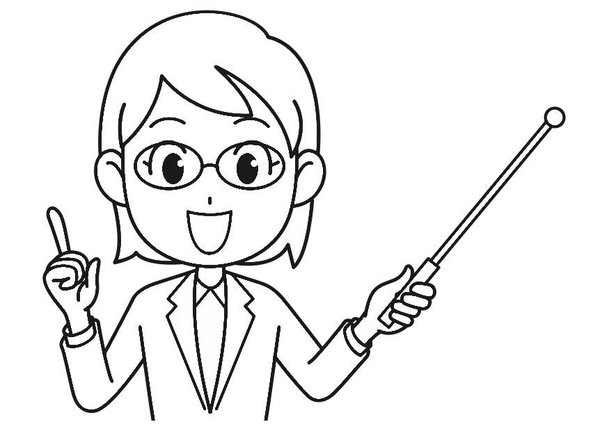 professeur Coloriage professeur