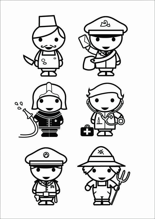 professions Coloriage professions