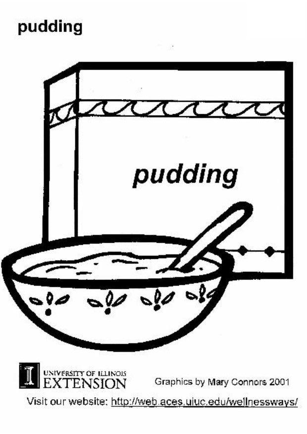pudding Coloriage pudding