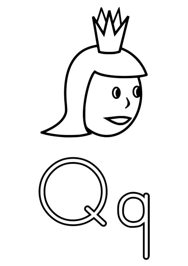 q Coloriage q