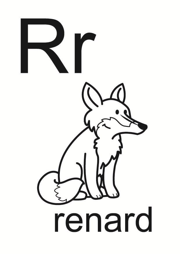 r Coloriage r