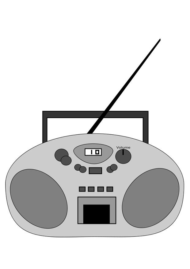 radio Coloriage radio