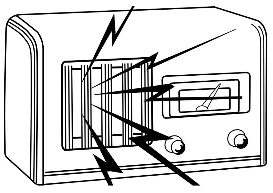 radio Coloriage radio