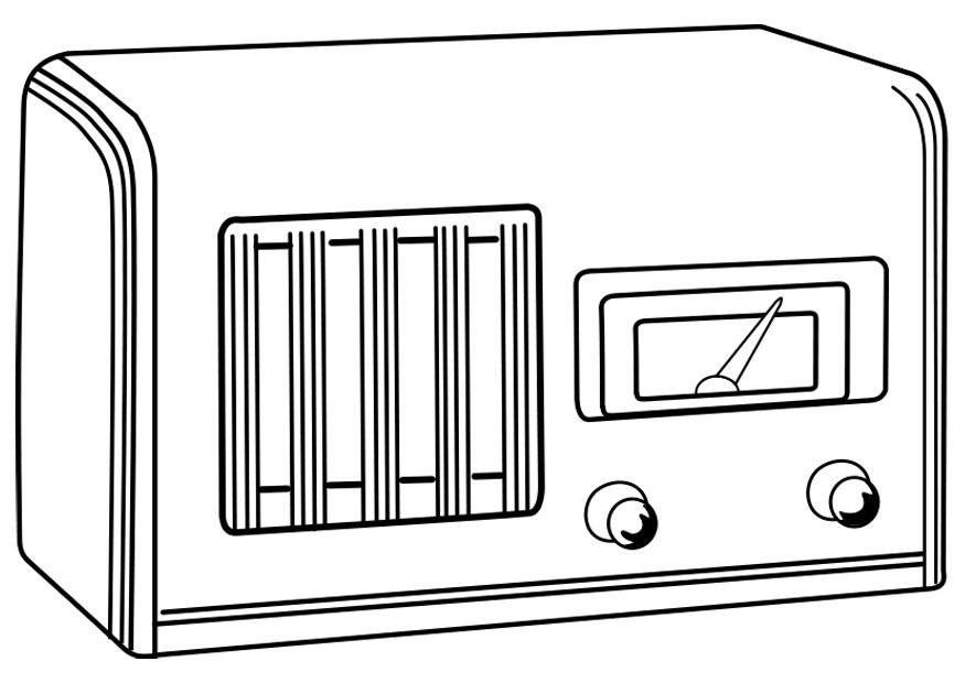 radio A©teinte Coloriage radio A©teinte