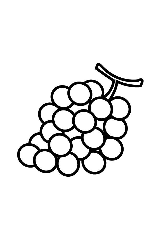 raisins Coloriage raisins