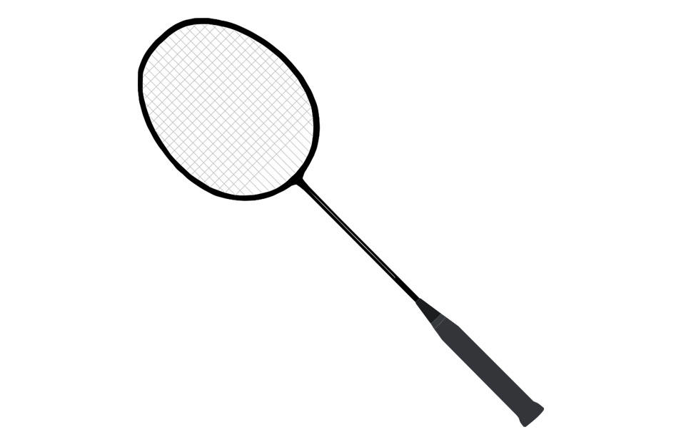 raquette de badminton Coloriage raquette de badminton