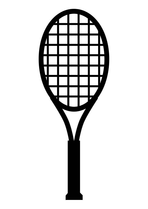 raquette de tennis Coloriage raquette de tennis