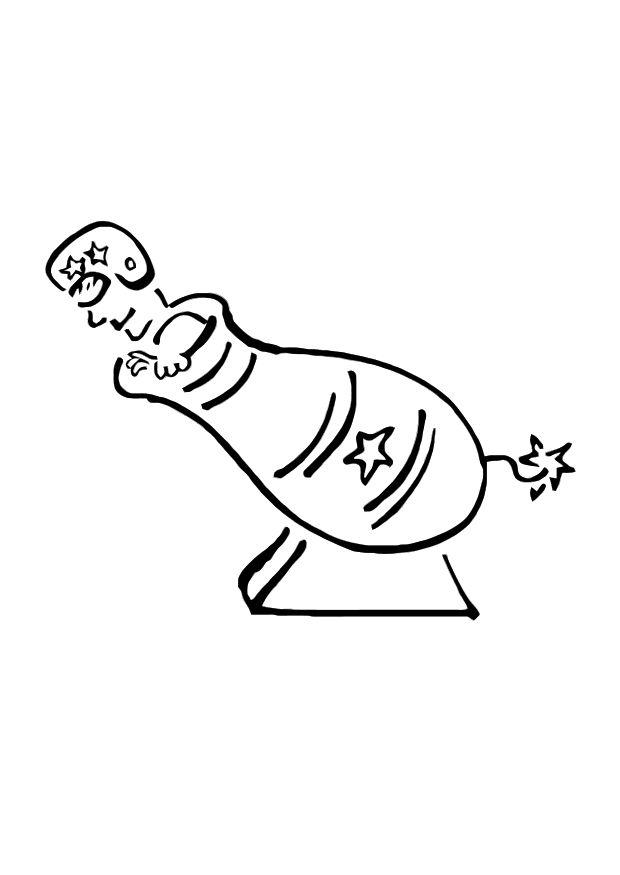 raquette humaine Coloriage raquette humaine