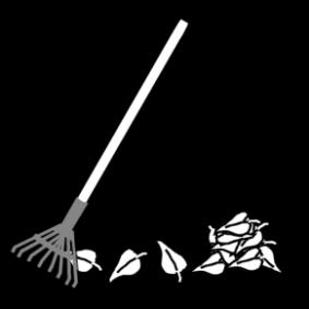 ratisser les feuilles Coloriage ratisser les feuilles
