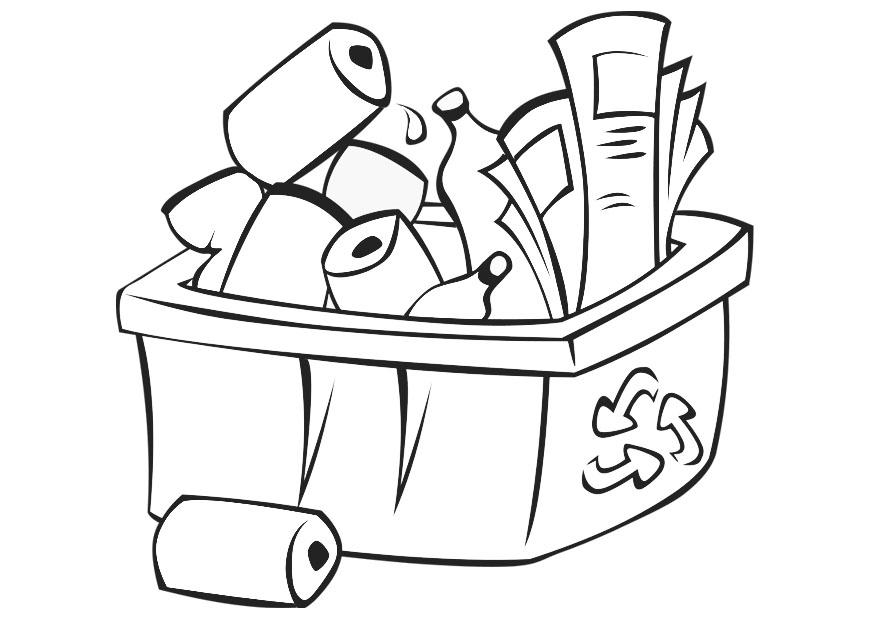 recyclage Coloriage recyclage
