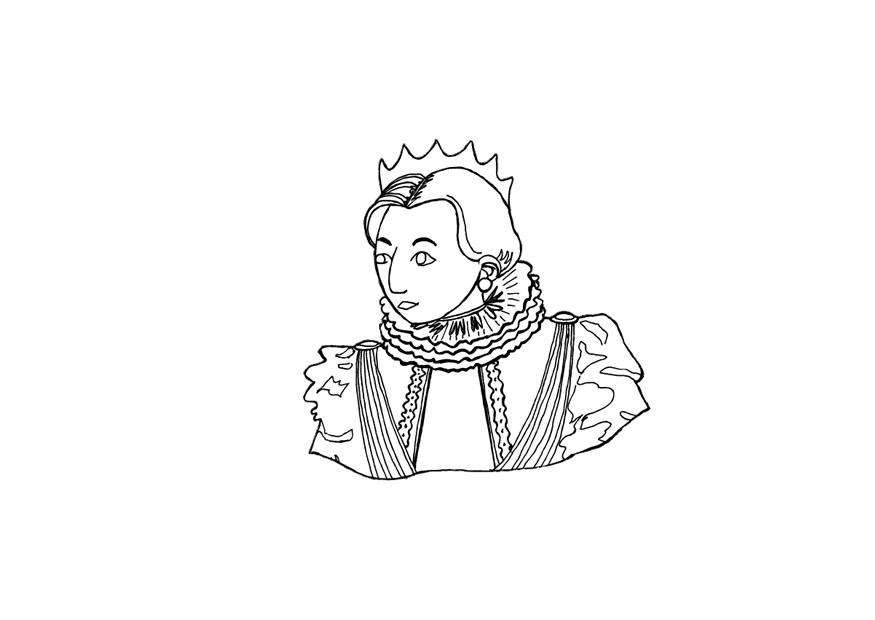 reine Coloriage reine