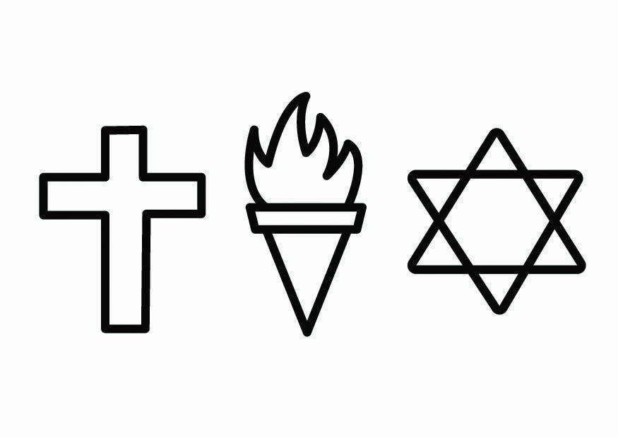 religion - morale Coloriage religion - morale