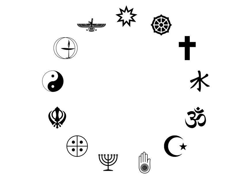religions du monde Coloriage religions du monde