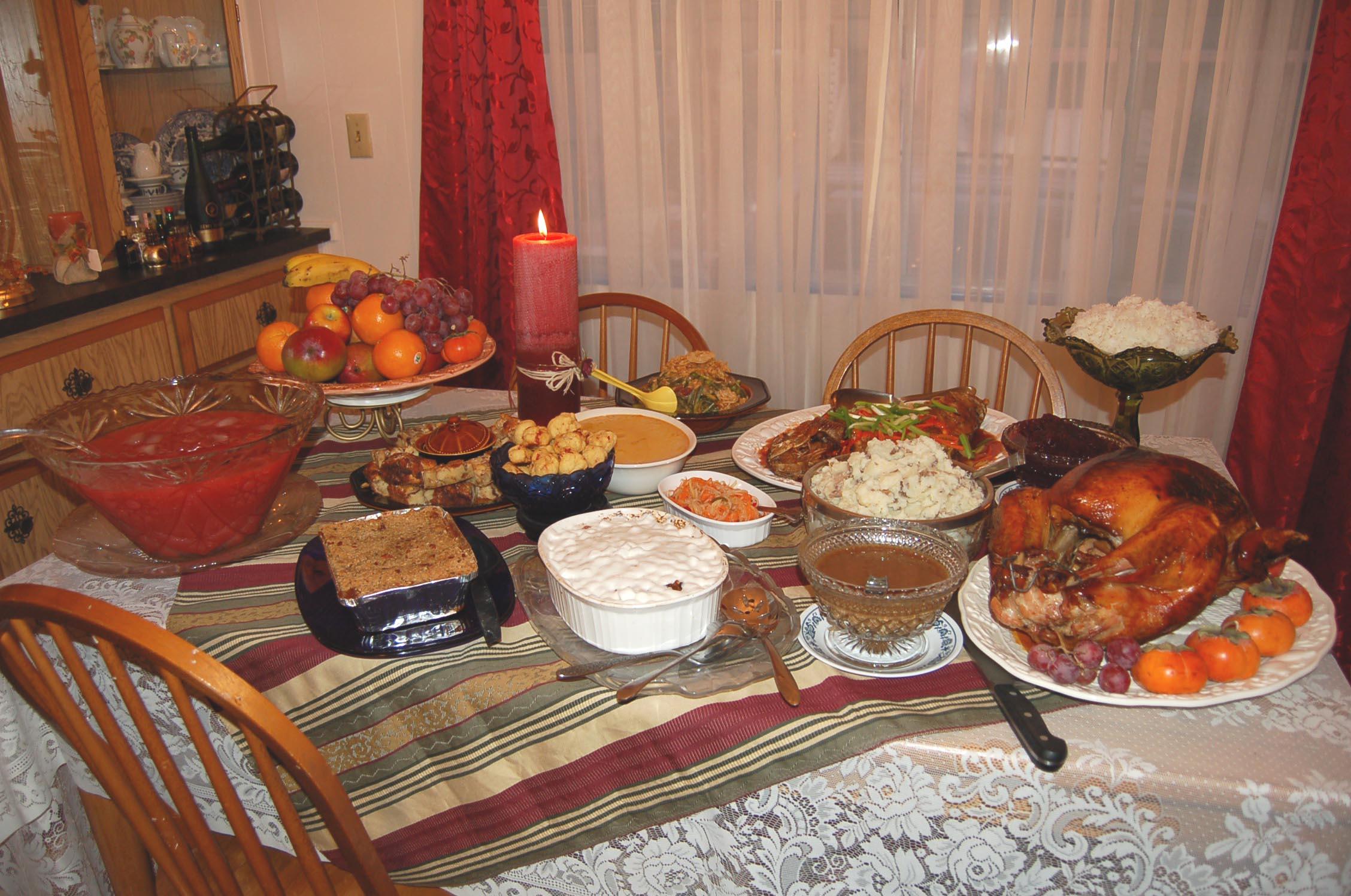 repas de thanksgiving Photo repas de thanksgiving