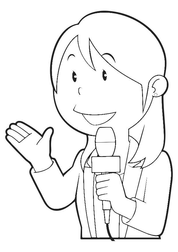 reporter Coloriage reporter