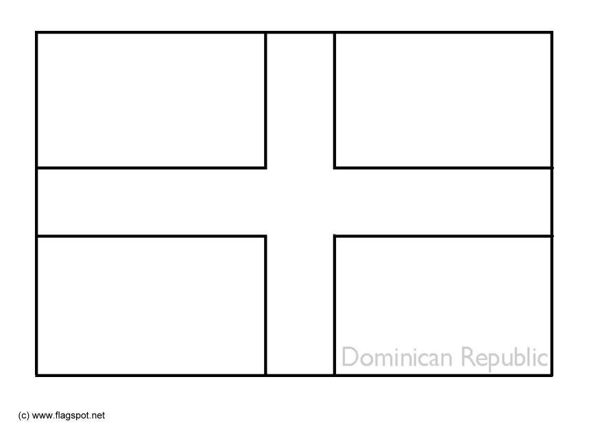 rA©publique dominicaine Coloriage rA©publique dominicaine