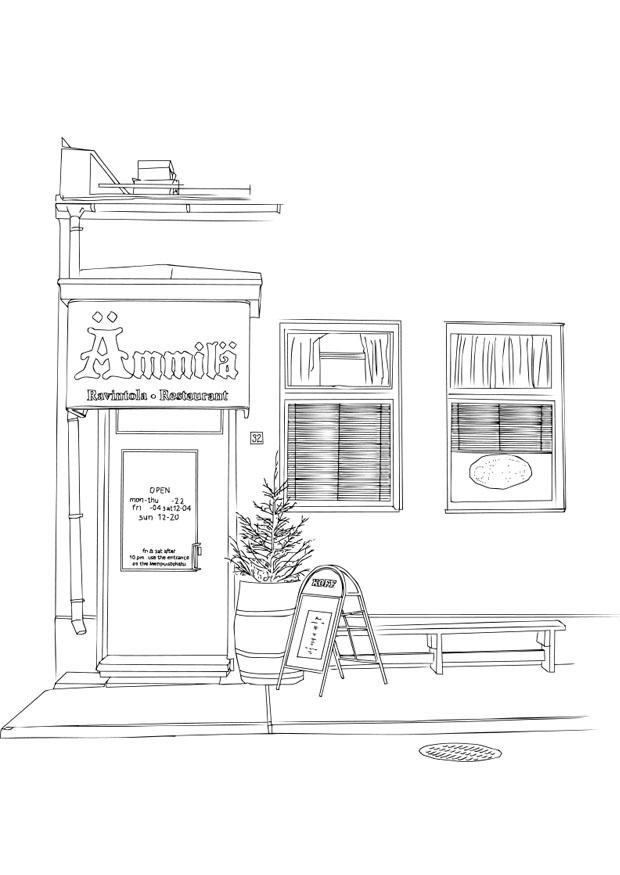 restaurant Coloriage restaurant