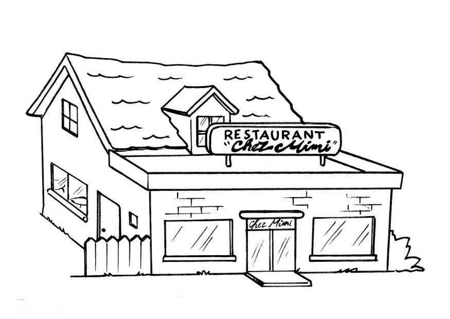 restaurant Coloriage restaurant