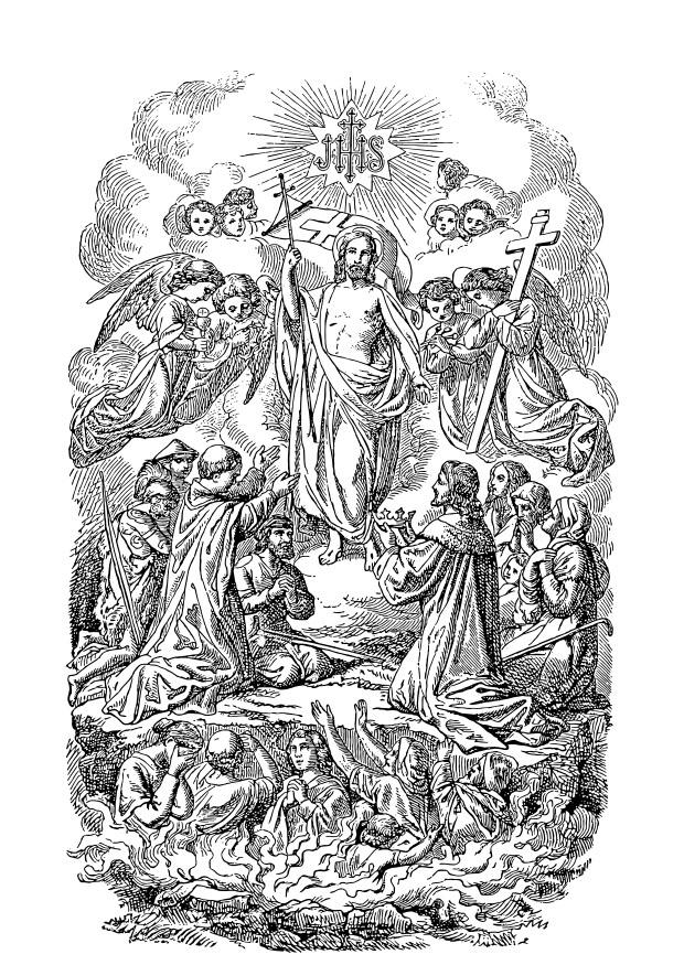 resurrection jesus Coloriage resurrection jesus