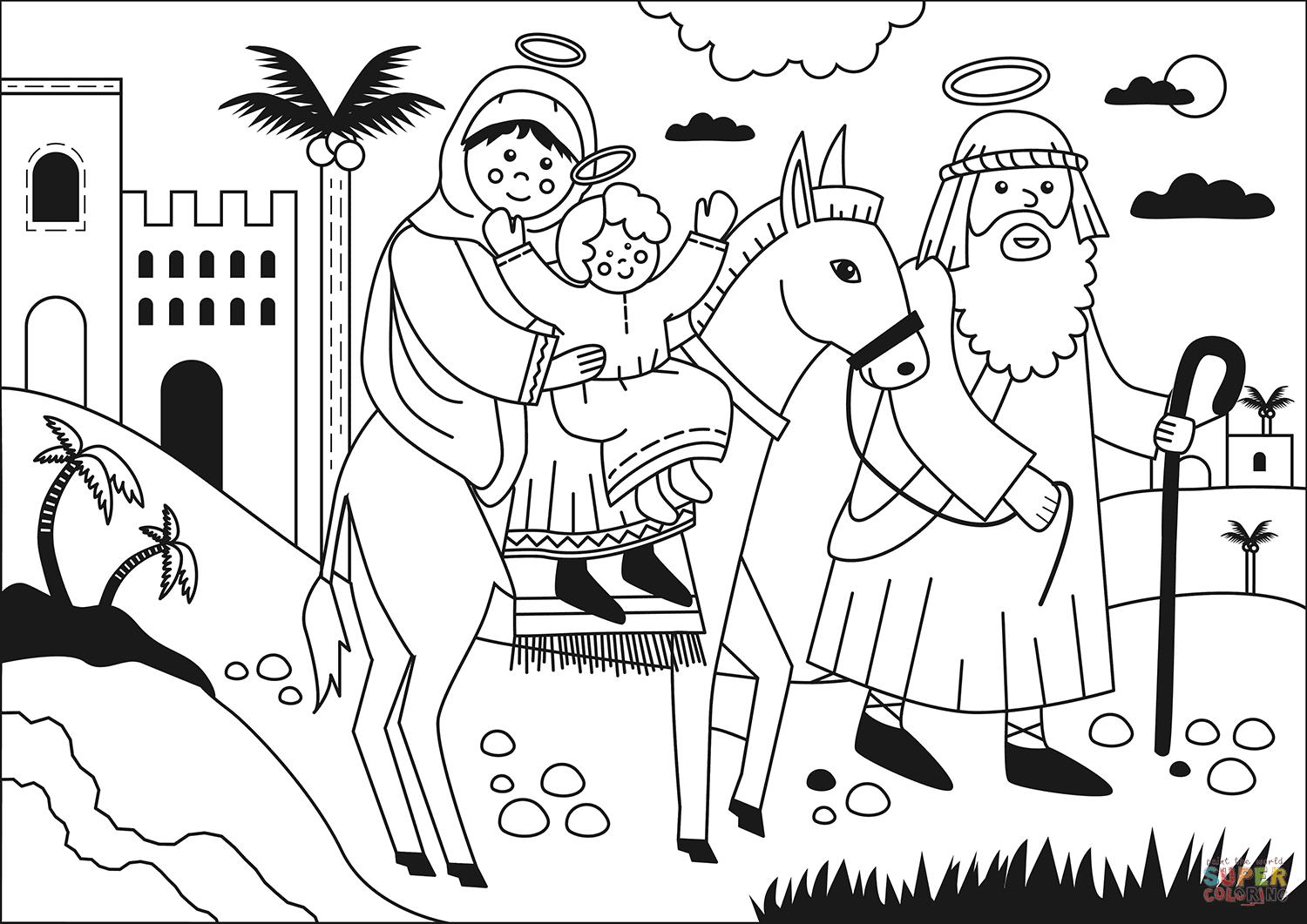 retour A nazareth Coloriage retour A nazareth