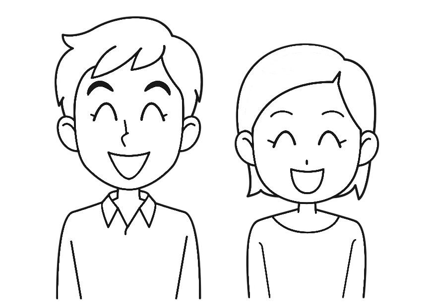 rire Coloriage rire