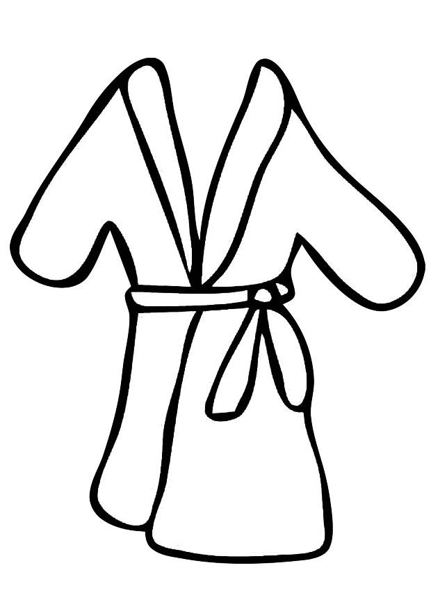 robe de chambre Coloriage robe de chambre