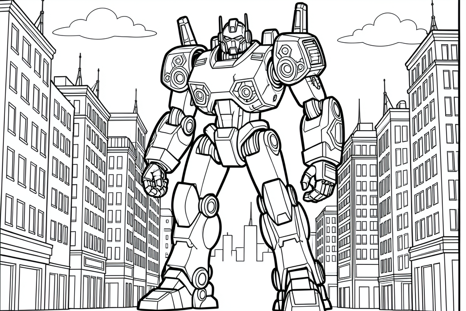 robot Coloriage robot