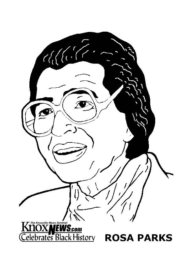 rosa parks Coloriage rosa parks