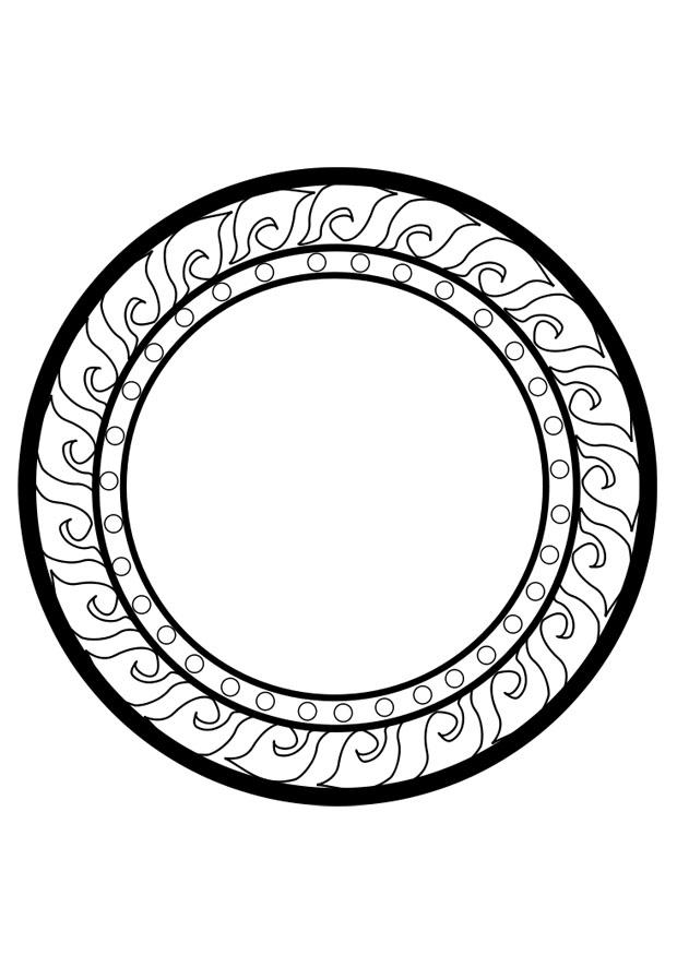 roue dharma Coloriage roue dharma