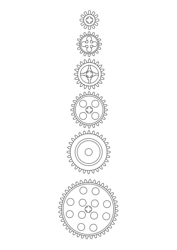 roues Coloriage roues