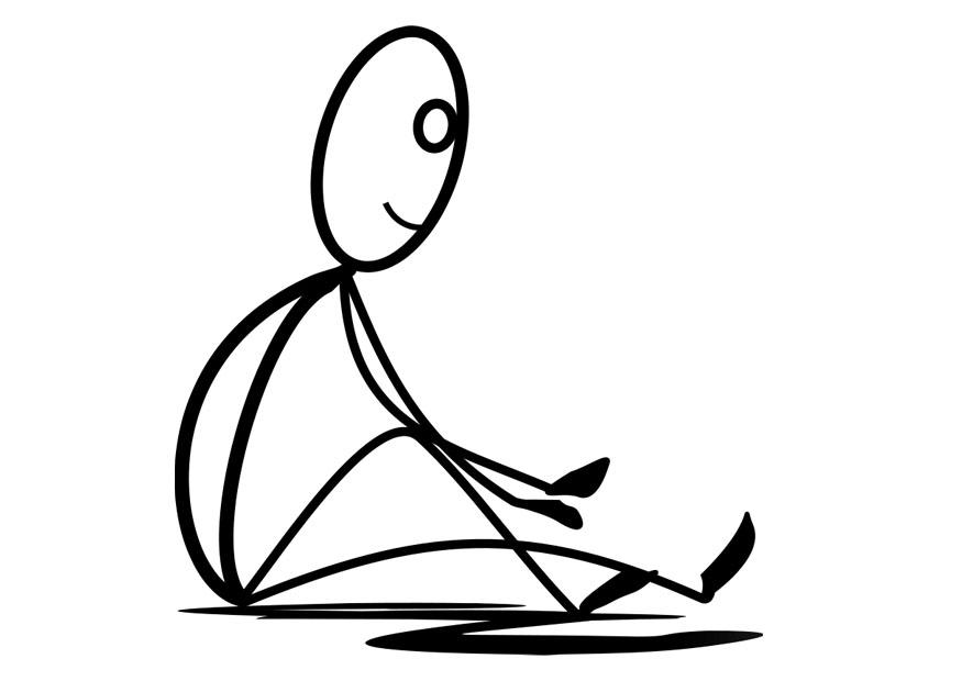 sasseoir Coloriage sasseoir