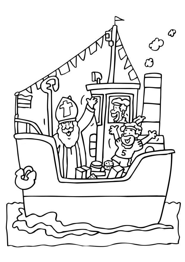 saint nicolas Coloriage saint nicolas