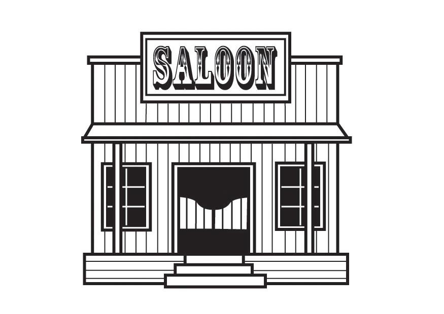 saloon Coloriage saloon