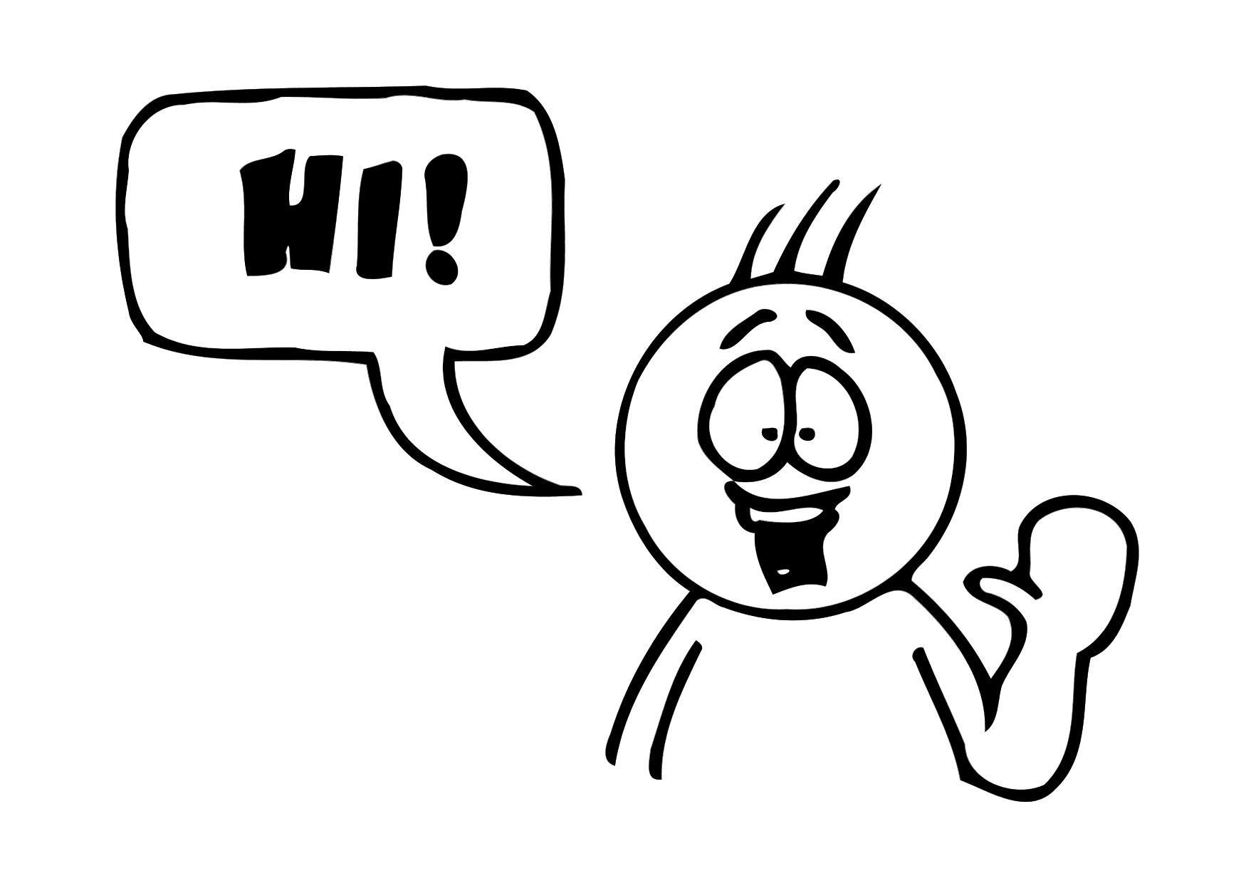 saluer Coloriage saluer
